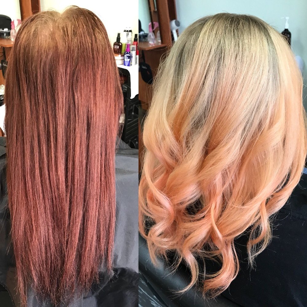 Hair extensions and color transformation at Chique PDX